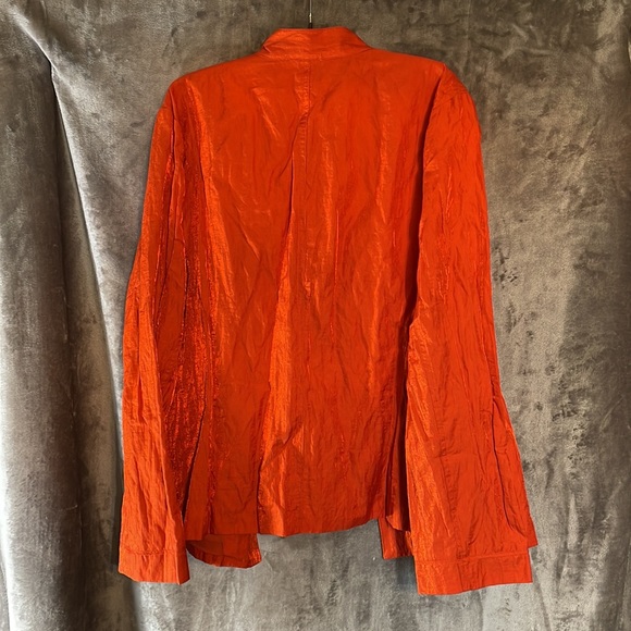 NWT Chico’s Size 3 (16) Rachel II Textured Panel SS Jacket Open Front - Picture 2 of 5